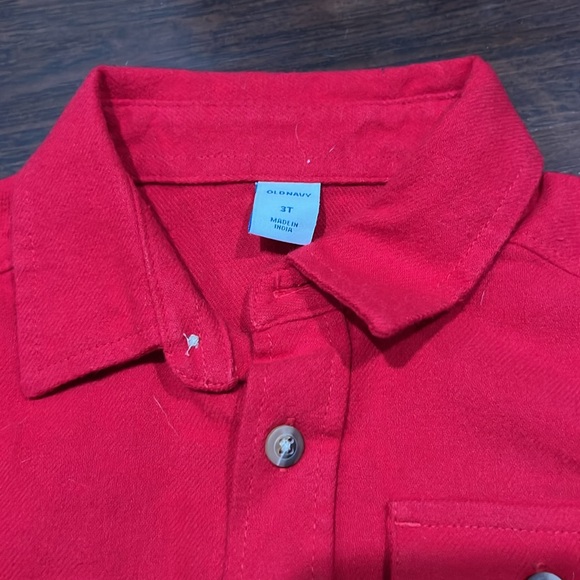 Red flannel long sleeve shirt - Picture 2 of 2